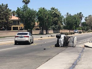Golf cart accident shuts down busy Palm Desert intersection