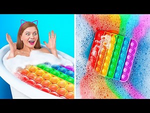 🌈🦄 AMAZING ROOM MAKEOVER ❤️💋 Parenting Hacks 🤩 #123GO #DIY #decor #tutorials #ideas