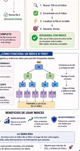 🚀 **¿Por qué los índices hacen que SQL sea más rápido?**