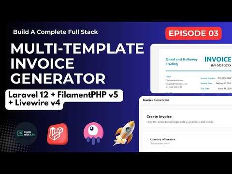 Build a Multi-Template Laravel 12 Invoice Generator - Multiple Invoice Templates | Part 3