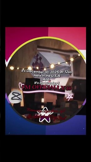 It’s my birthday ✨ || #birthdaygreetings #minecraft #birthday #fyp