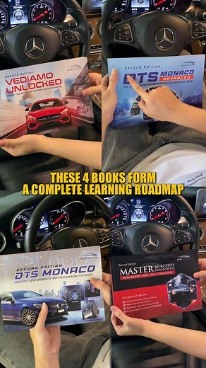 Combo Mercedes Training Book for Mercedes Engineers: 1. Xentry Book 2. Vediamo Book 3. DTS Monaco Book #MercedesTrainingBook #XentryBook #VediamoBook #DTSMonacoBook #MercedesDiagnostics #ECUProgramming #MercedesEngineers #AutomotiveSoftwareGuide #CarDiagnoticTech | Car Diagnostic Tech
