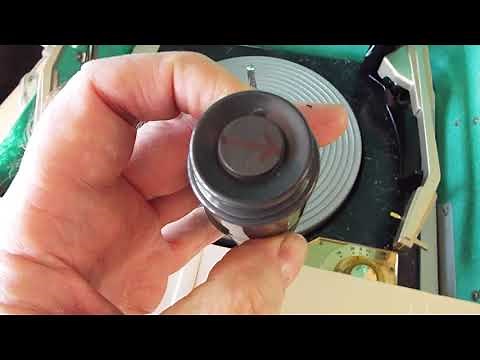 How to install an automatic 45 spindle adapter on a Silvertone record player spindle