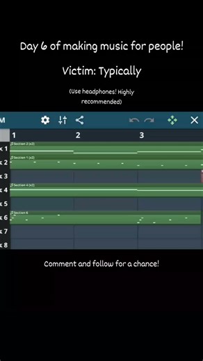 TheLostMusician on Instagram: "Day 6 (I remembered) today's victim is @typ1cally_ ! I based this tune on his art, specially animations like the gifs (big fan of the aura ones tbh) So yeah! Remember YOU could also be part of this! Just ask!!!"