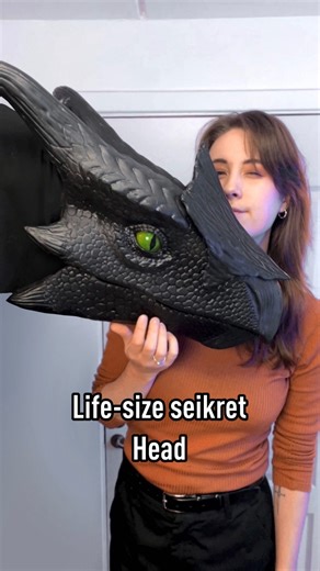 Trine on Instagram: "The first video of my life-size seikret build/cosplay is finally here! 🥳 I am soooo excited about this build and it is looking great so far! I am thrilled about the blinking eyes and so happy I went for it even though it took quite a few tests haha 💪🏻 I have been inspired by dino/raptor suits for quite a while and knew that one day I would make one myself, and here we are! This is a huge larger-than-life project that I barely have room for in my workroom but I am committe