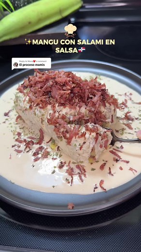 Mangu con Salami en Salsa: Receta Dominicana Deliciosa