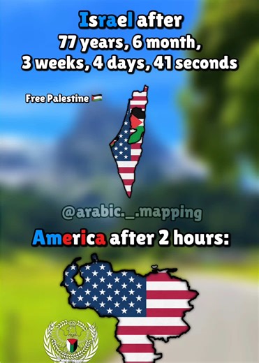 Doesn’t mean I like trump or even USA 🇺🇸 #usa #israel #palestine #venezuela #mapping