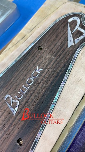 4.5K views · 46 reactions | Installing the beautiful abalone purfling and mother of pearl logos on the mandolin head.️ #mandolin #custommandolin #weightedmind #electricmandolin #bullockguitars | Bullock Guitars | Facebook