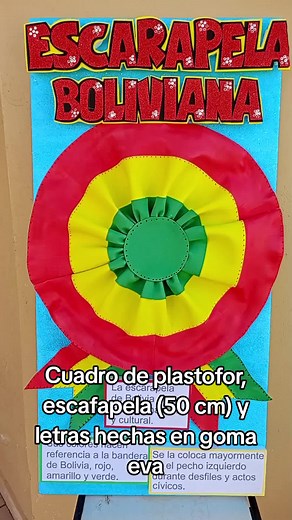Manualidades creativas de símbolos patrios de Bolivia