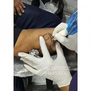 Timelapse of a name tattoo, Tattoo time is total 20min. Happy clients. Please share it Thankyou | MD Tattooz