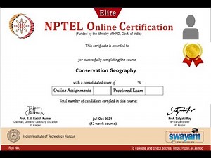 100% Correct | Conservation Geography | Week 6 Quiz | Assignment 6 Conservation Geography | NPTEL