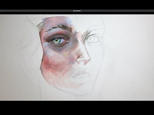 TUTO / Portrait au crayon couleur : Partie 1