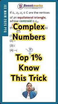 JEE 2025 PYQ - Complex Numbers Equilateral Triangle Trick! #jeemains