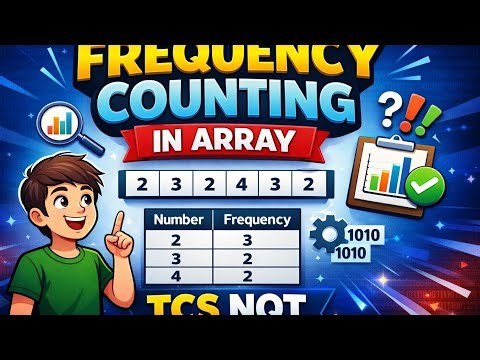 Frequency Counting in Array | TCS NQT Coding Question | Easy Logic Explained