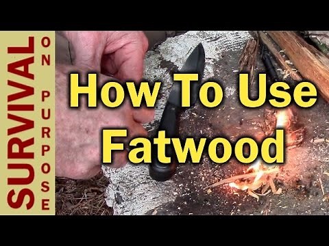 How To Use Fatwood To Start A Fire - Fatwood - My Favorite FireStarter