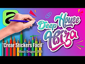 Crear stickers en Affinity Designer 2026 desde cero Tutorial paso a paso ✅