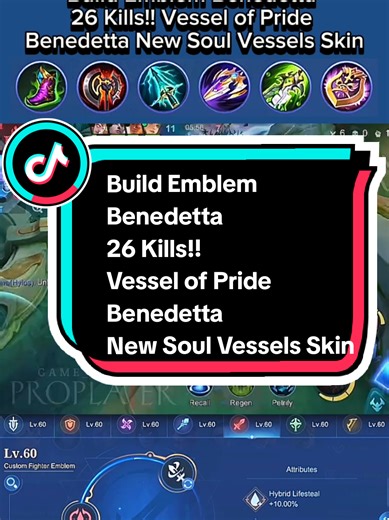 Benedetta Build Emblem Guide with 26 Kills!