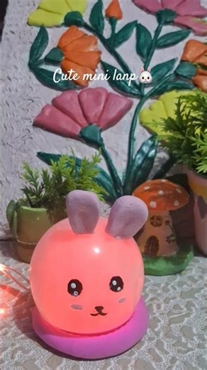 Cute mini lamp ✨️|| cute rabbit ||bulb craft !! #short #creativity #anshra Zubair.
