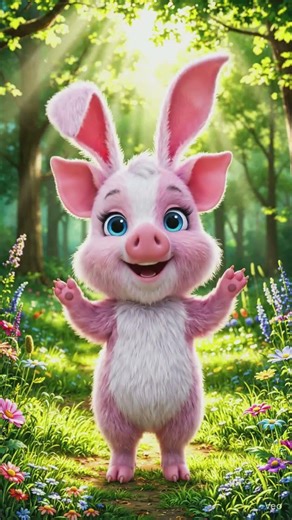 Baby Pig Dance Party 🐷💃 | Cutest Cartoon Ever! #shorts #cartoon