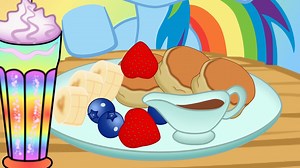 RAINBOW DASH 吃煎饼吃播动画_哔哩哔哩_bilibili