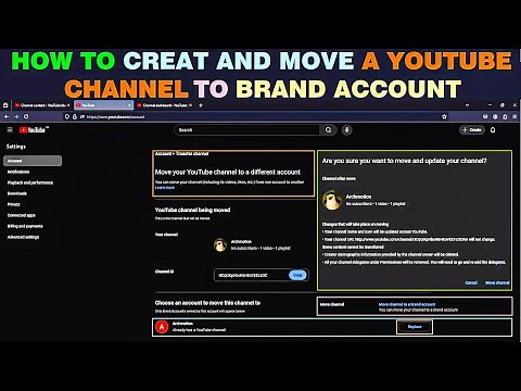 How to Move youtube channel to Brand Account : Step by Step guide