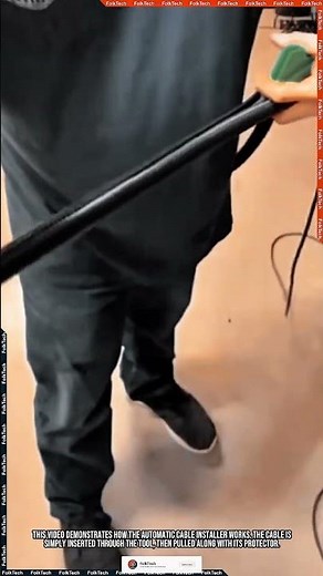 Cable Installer Tool: Automatic Sleeve Protector Quick Wiring Innovation #tool #tools #innovation