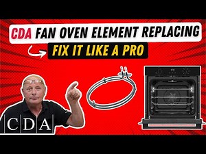 CDA fan oven cooker not heating, how to replace a CDA, Delonghi, Elba, kenwood, Tecnolec fan oven el