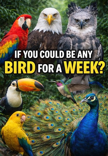 If you could be any bird for a week, what bird are you trying to be? #bird #eagle #falcon #hawk #parrot.