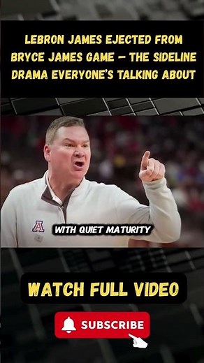 LeBron James EJECTED From Bryce James Game — The Sideline Drama Everyone’s Talking About part 6