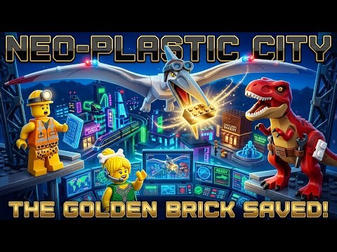 Primal Bricks | LEGO DINOSAUR City Lights Up! REXY, TRICERATOPS & QUETZALCOATLUS Rescue