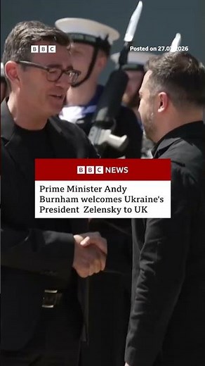 President Zelensky is UK PM Andy Burnham's first international visitor. #BBCNews