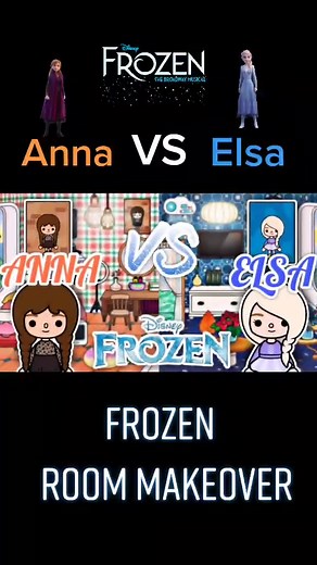 Frozen Room Makeover with Anna and Elsa