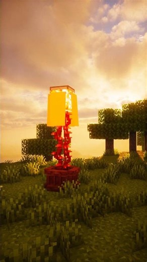 Minecraft : How to Build a PErfect Lamp Post 💡#minecraft