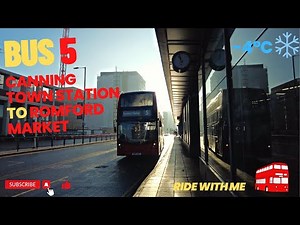 LONDON BUS TOUR [4K] 🇬🇧 - BUS 5 CANNING TOWN STATION TO ROMFORD MARKET