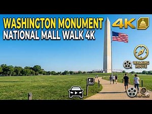 Walking the Washington Monument 🇺🇸 Washington DC National Mall Walk 4K | DC Travel Vlog 2026