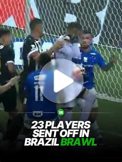 Mass Brawl Erupts in Brazilian Derby: 23 Players Sent Off