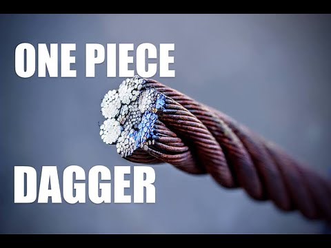Forging An Integral One Piece Dagger From Cable Damascus, Start To Finish Blacksmithing, Knifemaking
