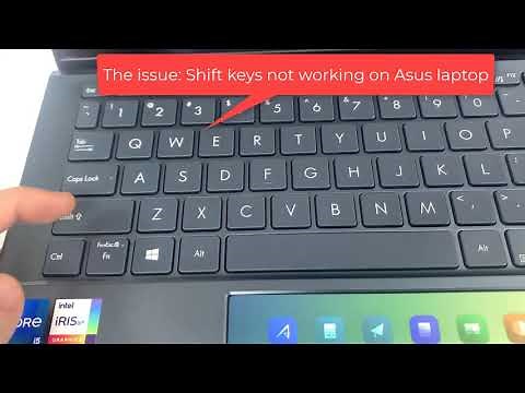 How to fix shift keys not working on Asus laptop