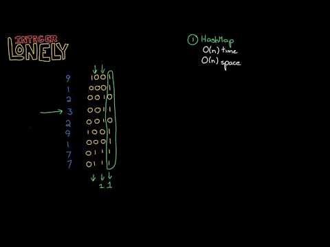 Algorithms: Solve 'Lonley Integer' Using Bit Manipulation