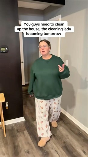 Cleaning before the cleaning lady arrives… NEVER fails #shortsfeed #shorts #funny #skit #mom #jt