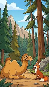 The Clever Fox and the Wise Camel #storytelling #story #AI #storytime #alien #bear #viralvideochallenge | Khurram AI Tales