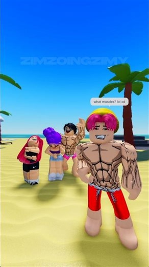 Saja Boys show off their muscles but get mogged by Hulk Bacon 💪😂 | #roblox #robloxshorts