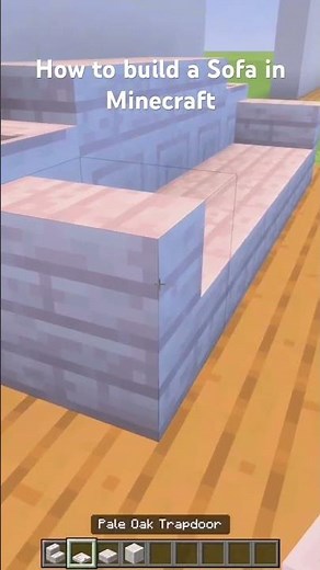How to build a Sofa in Minecraft #minecraft #tutorial #starforge #gaming #shorts