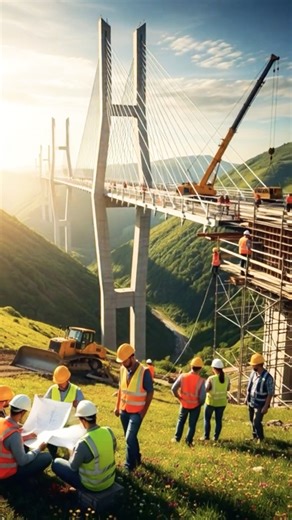 World’s Most DANGEROUS Bridge Construction Engineering at the Edge of a Valley #EngineeringMarvel