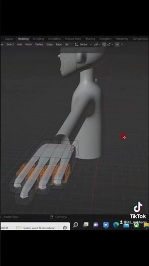 Hand Modeling using blender 3D