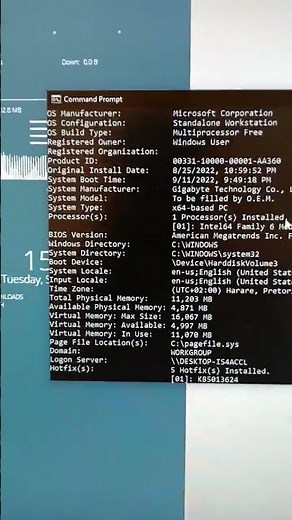 Quick Way to Check PC Specs with 1 CMD Command (systeminfo)
