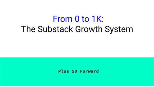 From Zero to 1K Subscribers:[Watch the workshop replay].