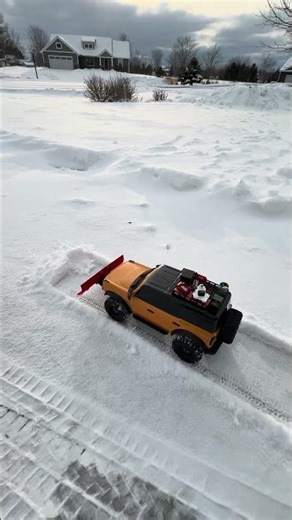Trx4 Bronco With 3d Printed Snow PLOW! #traxxasracing #automobile #rccar
