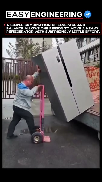 The Physics Behind Moving a Heavy Refrigerator