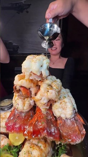 INSANE LOBSTER TAIL TOWER🦞🤤🔥 @goldensteerlv